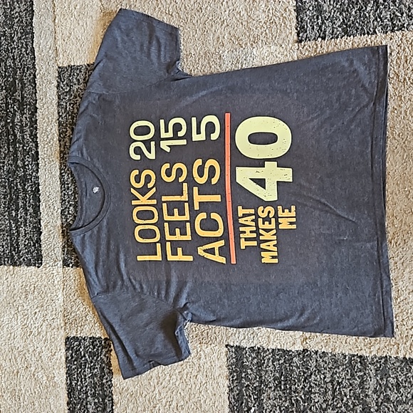 Funny 40th Birthday Celebration Short-sleeve Men's Shirt. Sz: 2XL - Picture 2 of 5